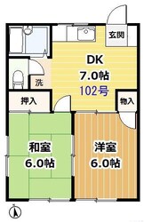 ビラ秀芳IIIの物件間取画像